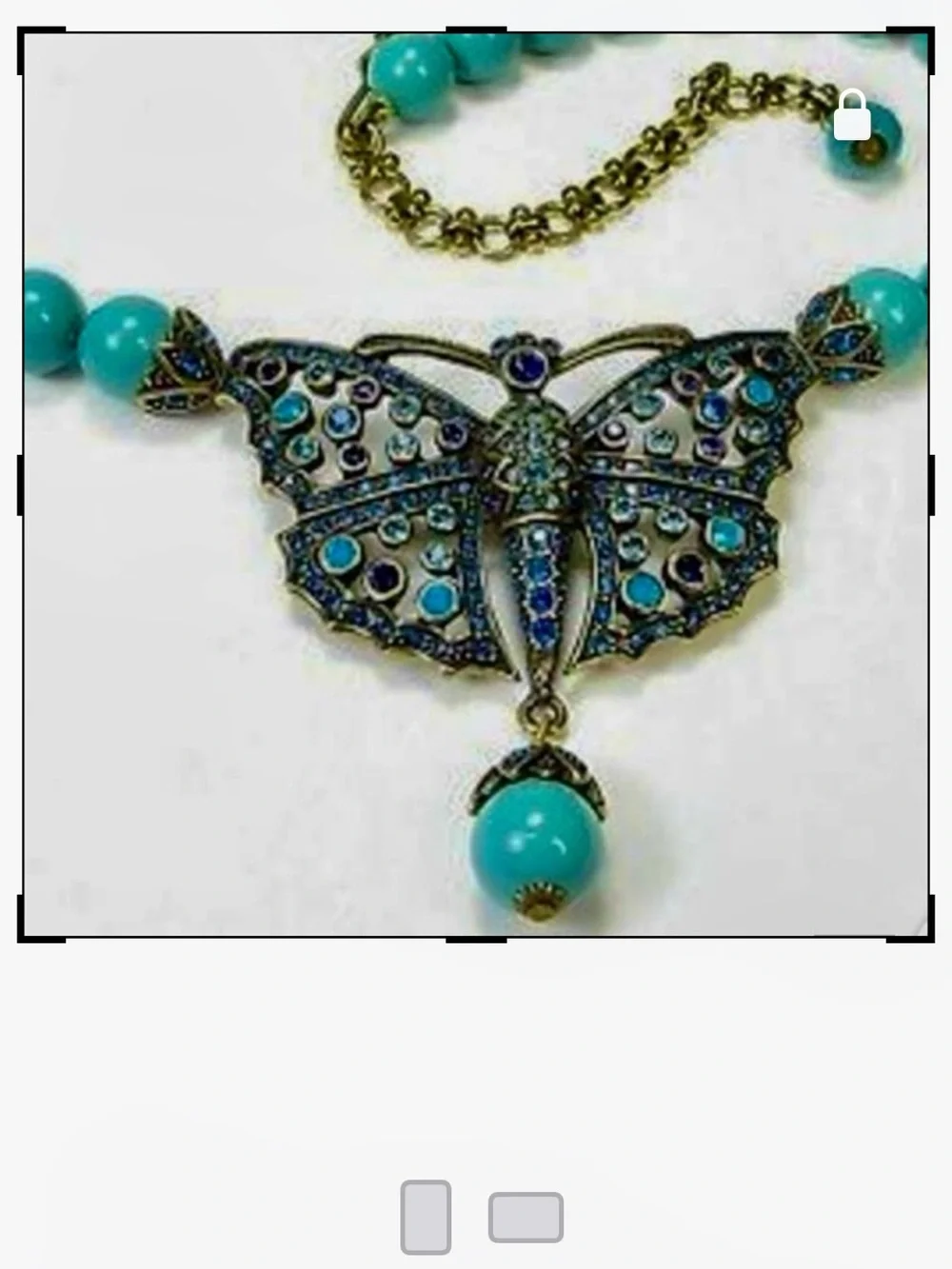 Heidi Daus turquoise bead